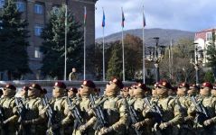 Aserbaidschan feiert 3.Jahrestag des Sieges über Armenien. Erste Militärparade in Khankendi - Gallery Thumbnail