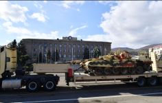 Aserbaidschan feiert 3.Jahrestag des Sieges über Armenien. Erste Militärparade in Khankendi - Gallery Thumbnail