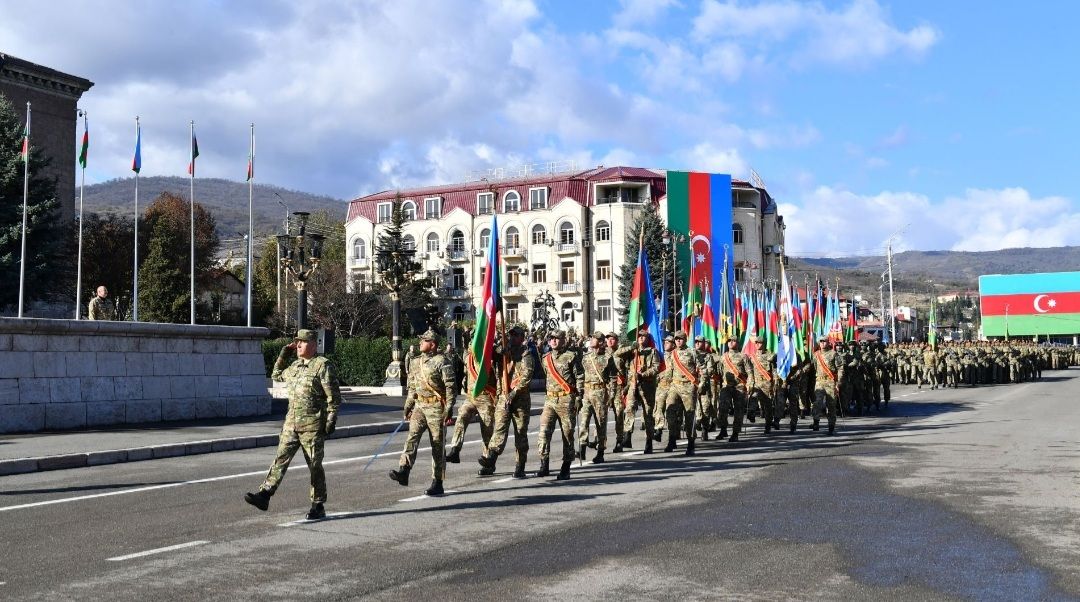 Aserbaidschan feiert 3.Jahrestag des Sieges über Armenien. Erste Militärparade in Khankendi - Gallery Image