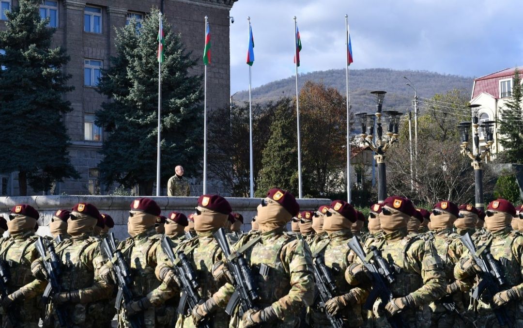 Aserbaidschan feiert 3.Jahrestag des Sieges über Armenien. Erste Militärparade in Khankendi - Gallery Image